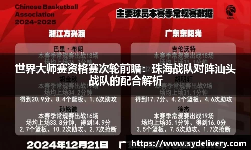 世界大师赛资格赛次轮前瞻：珠海战队对阵汕头战队的配合解析